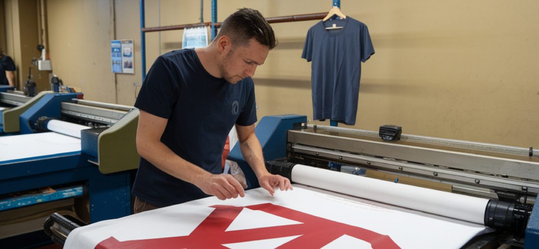 man-is-cutting-cloth-with-large-letter-it